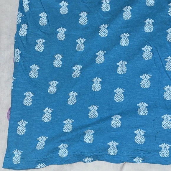 Blue Pineapple Print Shirt (L) - Picture 7 of 10